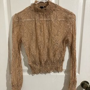 Fashion Nova mesh crop top